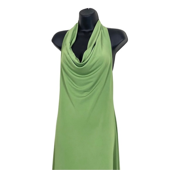 Mango Halterneck draped front midi dress-light green
Size XS, NWT - Picture 2 of 5